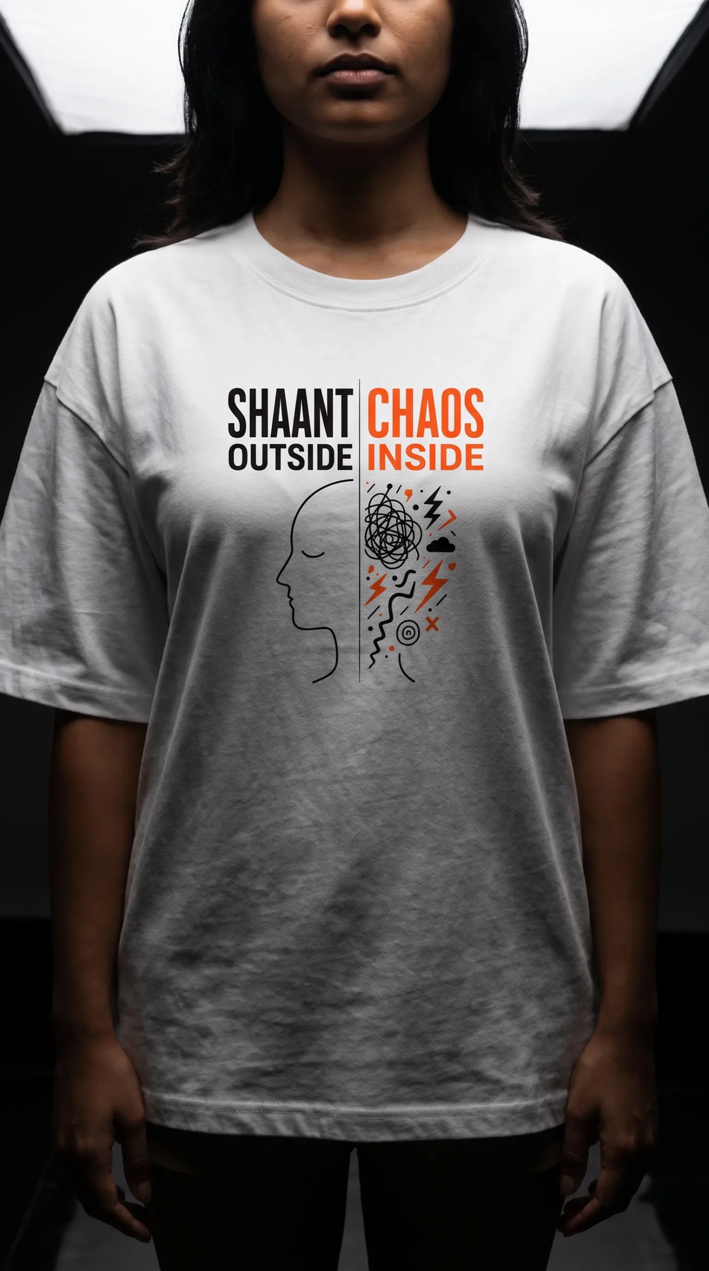 Two Sides — Oversized Heavyweight Unisex Tee