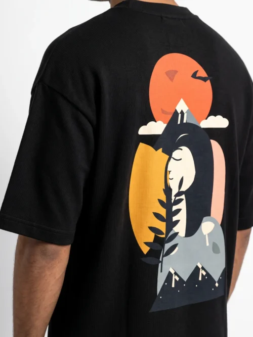 Golden Hour Muse — Oversized Heavyweight Unisex Tee
