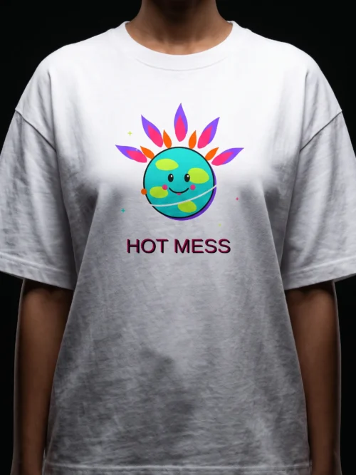 Hot Mess Planet — Oversized Heavyweight Unisex Tee