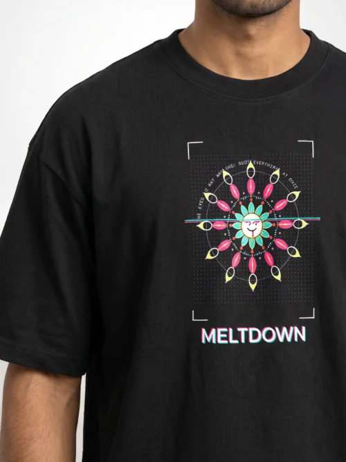 Mandala Meltdown — Oversized Heavyweight Unisex Tee