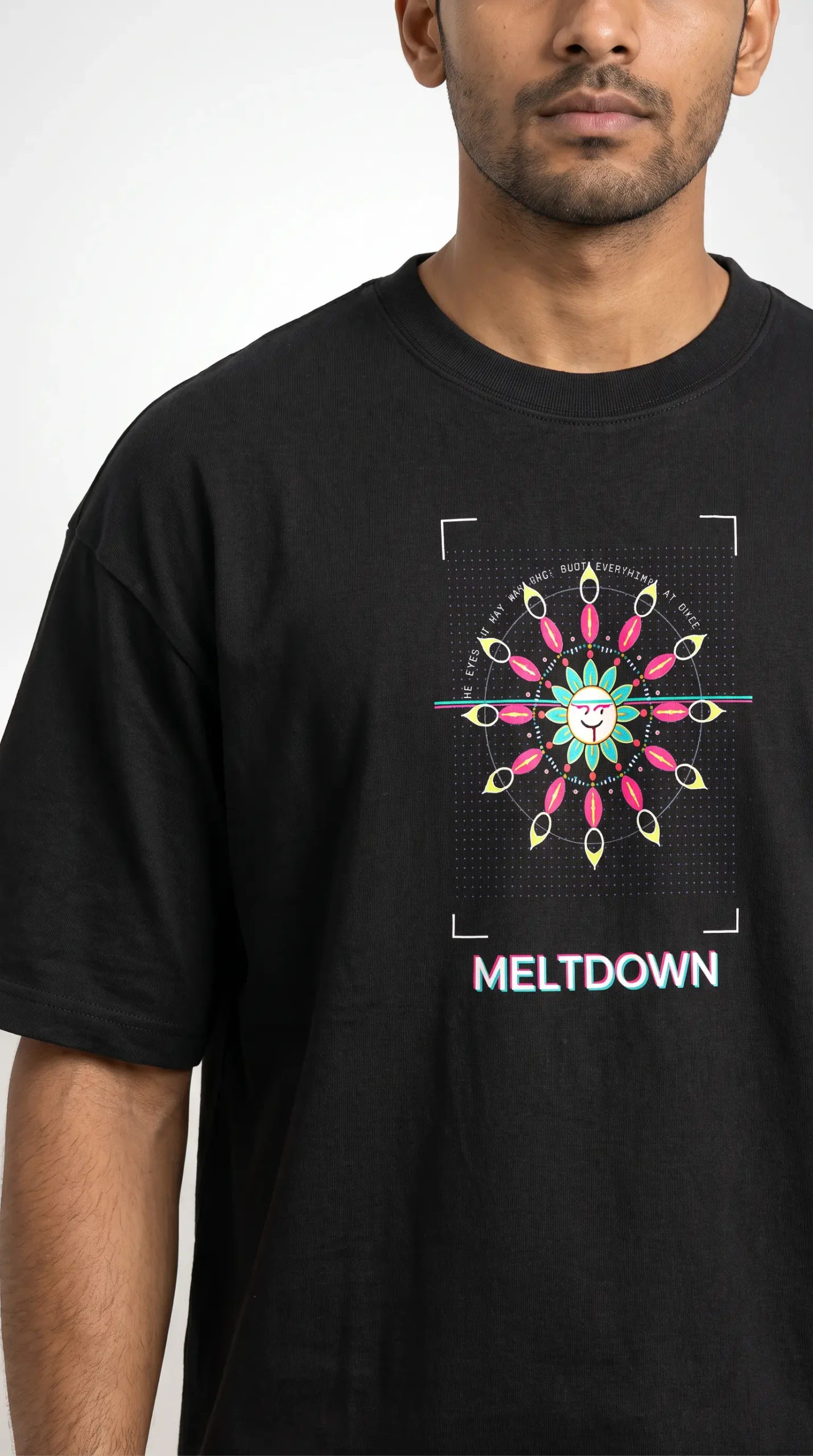 Mandala Meltdown — Oversized Heavyweight Unisex Tee