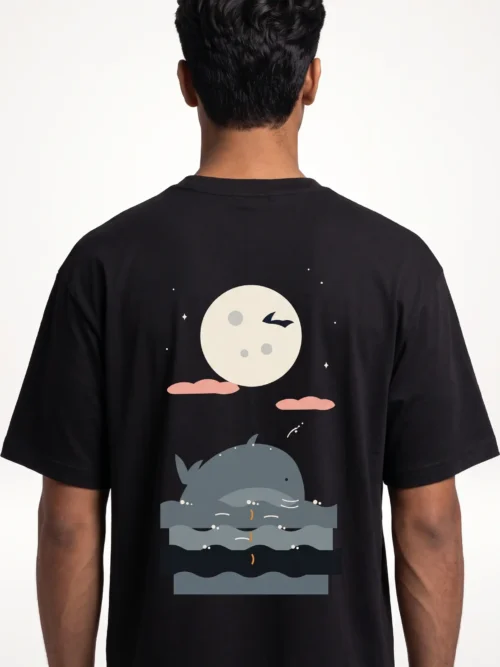 Moon Tide — Oversized Heavyweight Unisex Tee
