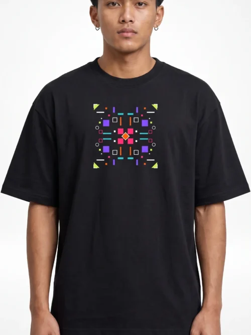 Mirror Static — Oversized Heavyweight Unisex Tee