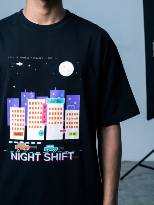 Night Shift — Oversized Heavyweight Unisex Tee